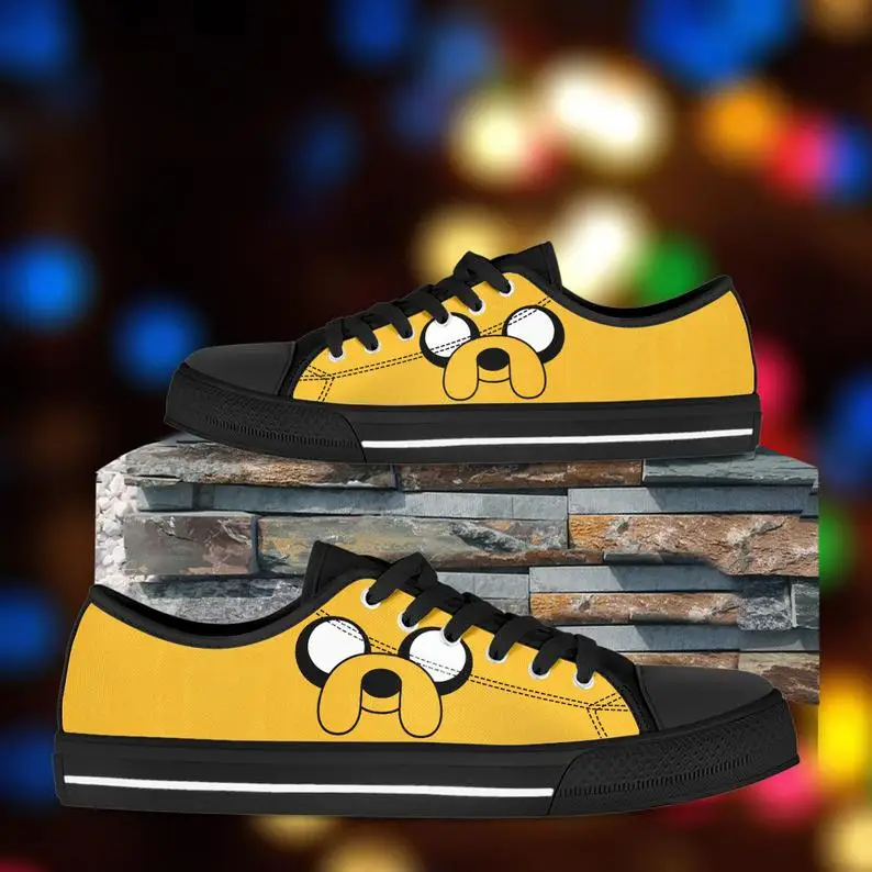 

Adventure time shoes Mens Womens Designer Leisure Sneakers Men Casual Canvas Shoes Off White