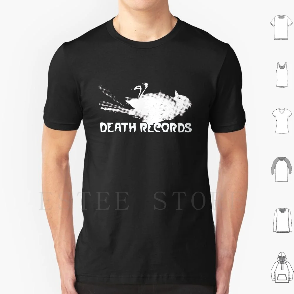 Death Records Label T Shirt Diy Big Size 100% Cotton Phantom Of The Paradise Death Records
