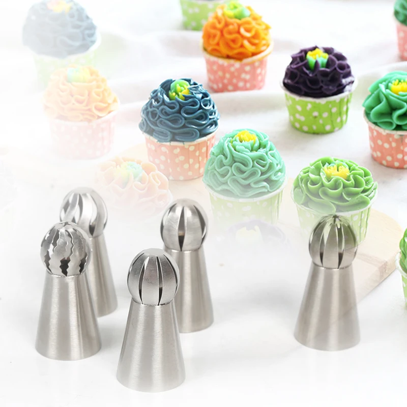 3 шт./компл. насадки для глазировки с русскими шариками кондитерские помадки