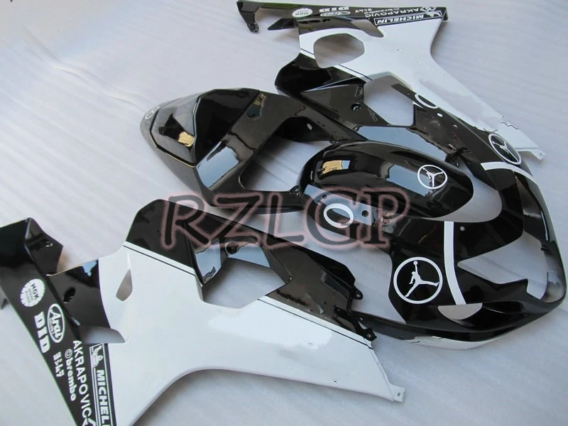

GSXR 750 04 Fairings GSX-R750 2005 Body Kits for Suzuki GSXR600 2004 - 2005 K4 Fairings Black jordamn O9384