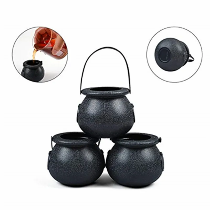 9 шт. многоразовые новые конфеты держатель горшок мини черный колдун с ручкой для