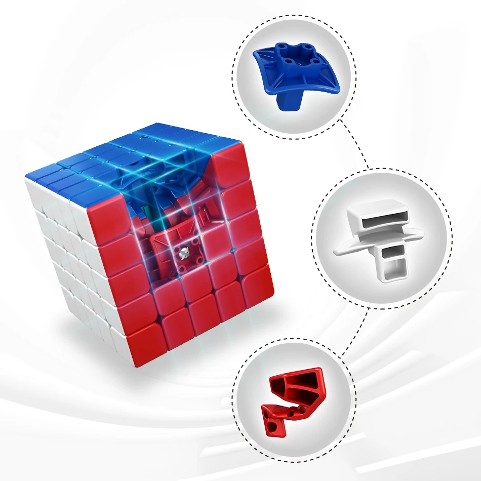 Новинка 2020 года классный кубик Moyu CUBING Meilong 5 м магнитный волшебный 5x5 meilong