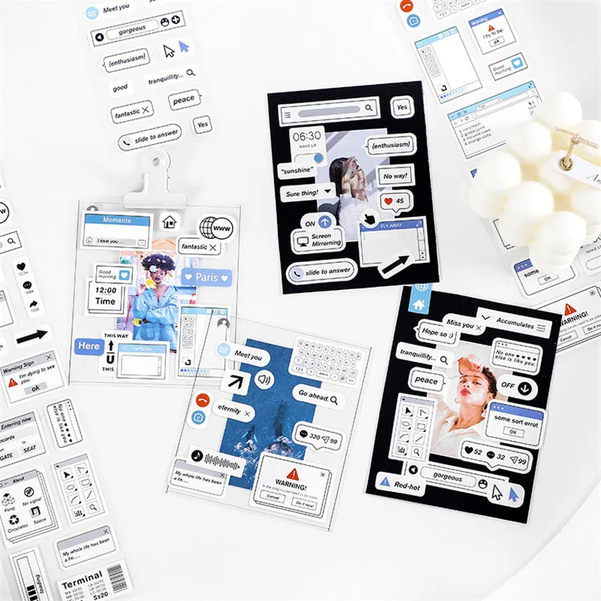 

3 шт., корейские милые наклейки с надписью «Love»