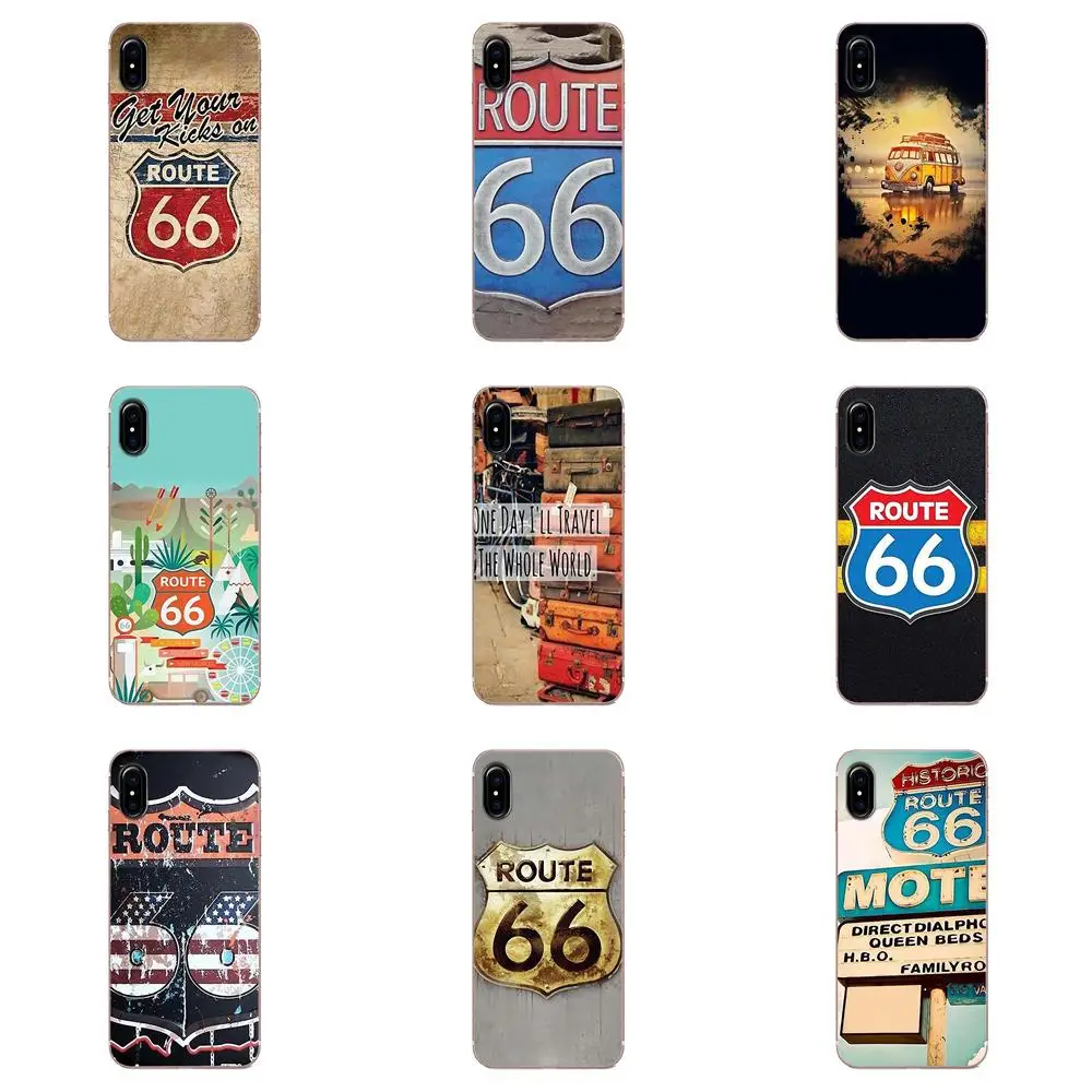 Винтажный Route 66 Gt r спортивный автомобиль мягкий крутой лучше всего для Galaxy J1 J2 J3