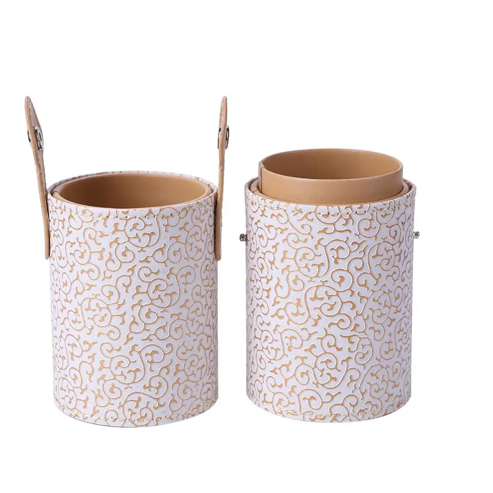 Модный чехол из искусственной кожи для путешествий держатель кистей макияжа