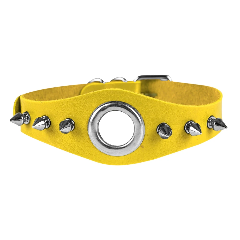 Ожерелье в стиле рок кожаный ошейник Модный женский колье Харадзюку сексуальные