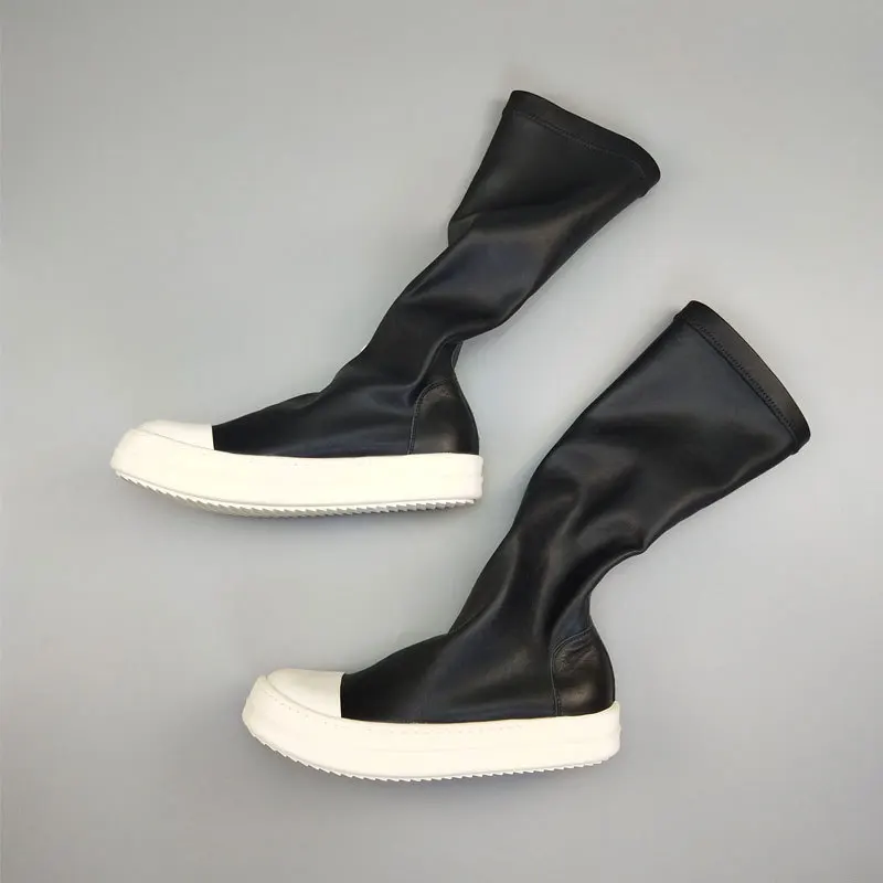 

High Street Rick RO Boots Women Boots Owens Sneaker Men's Shoes Leather Sneaker Original Men Shoe Couple Casual Shoes Workwear