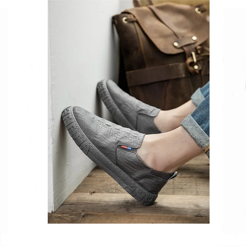 

Italy Style Men Sneakers Loafers Shoes Boys Platform Crocodile Leather Sneakers Male Superstar Shoes