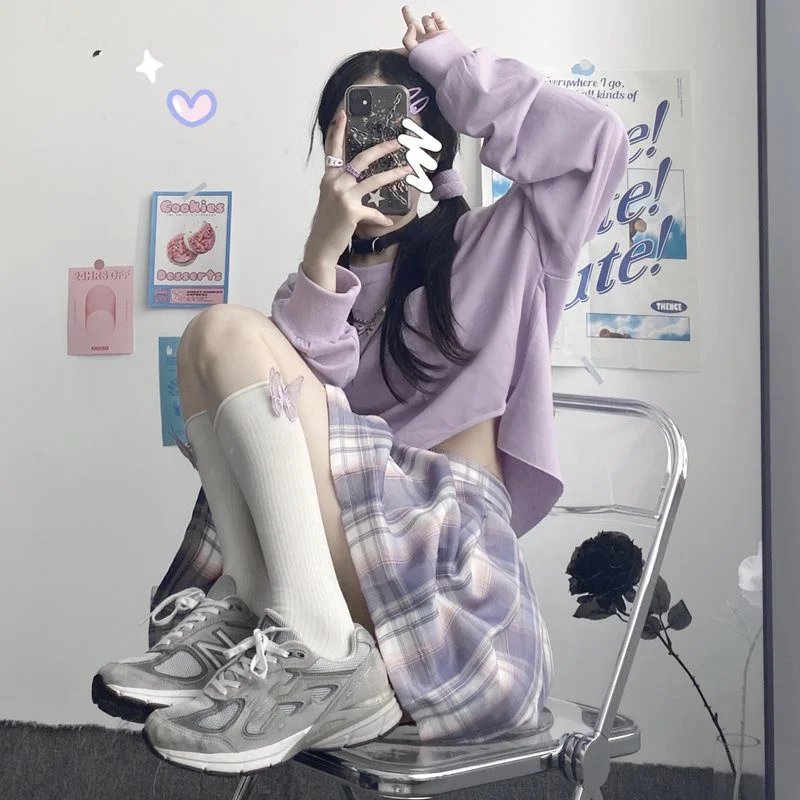 

Женский свитер весна-осень 2021 тонкое свободное студенческое универсальное дизайнерское короткое пальто в Корейском стиле с высокой талией