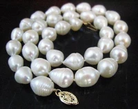 real 189 10mm aa akoya white baroque pearl necklace