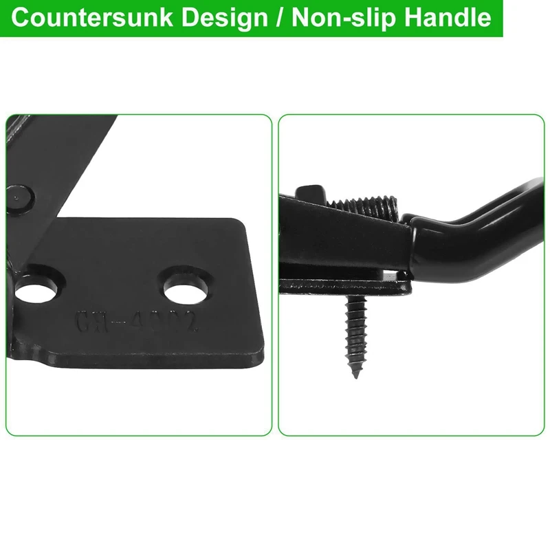 

6Pcs Adjustable Toggle Clamp 550 Lbs Holding Capacity Toggle Latch Hasp Clamp GH-4002 Lockable Quick Release Pull Latch