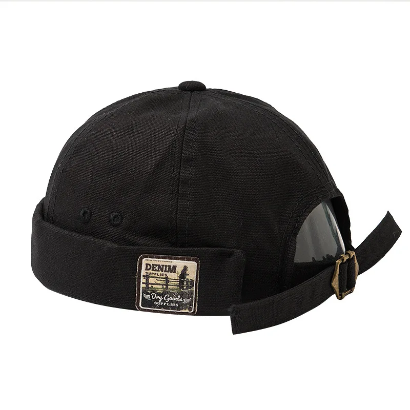 Японские мужские и женские Skullcap Матросская Кепка с вышивкой теплые свернутые