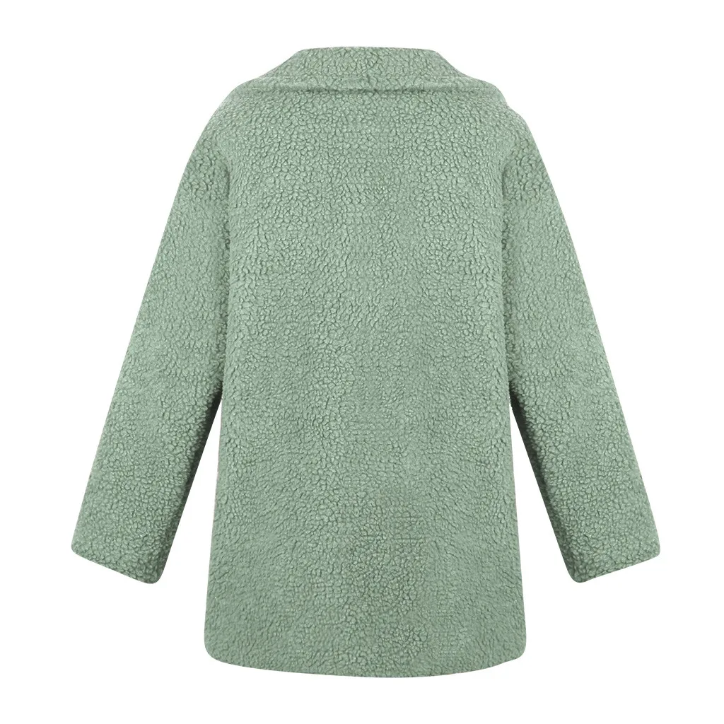 KANCOOLD искусственный мех Толстая теплая кудрявая Тедди пальто новая коллекция