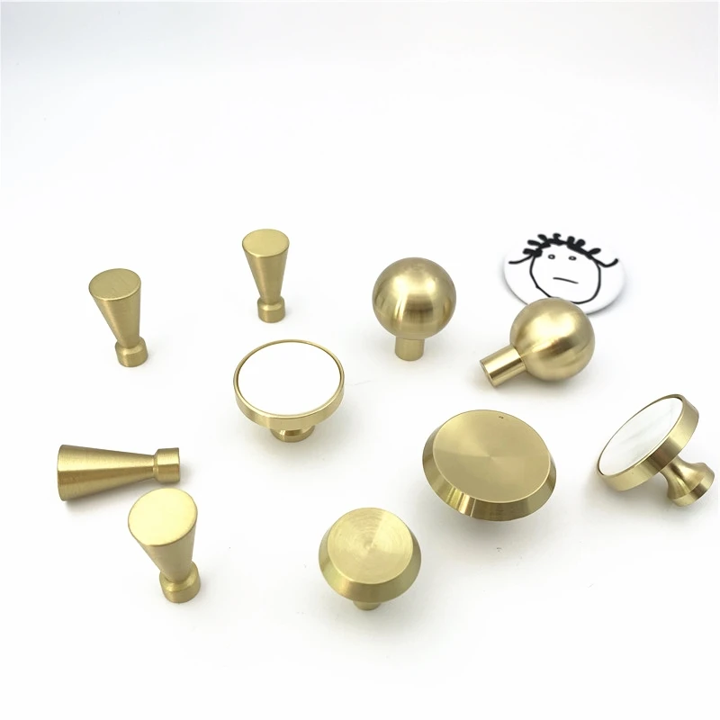 Однотонная латунная ручка для шкафа LCH в скандинавском стиле выдвижного ящика