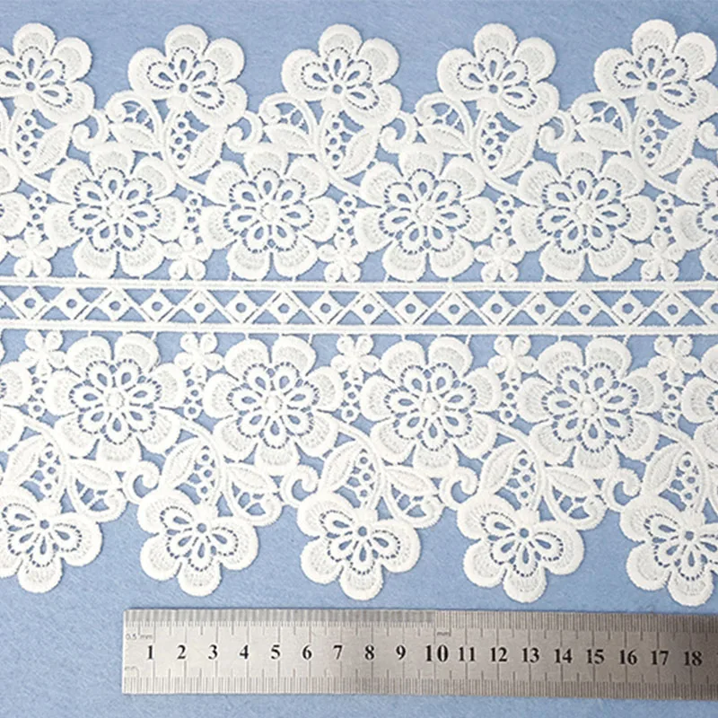 7 ярдов Высокое качество кружева обрезки ленты плетеная швейная одежда