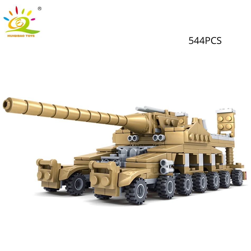 HUIQIBAO игрушки армейский Чехол Броня строительные блоки для автомобилей детей