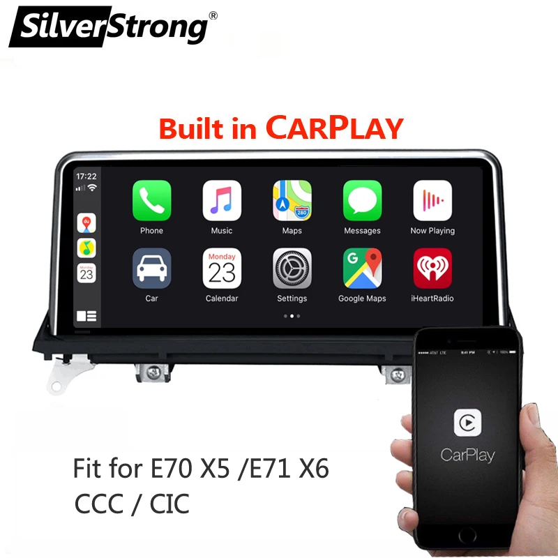 CarPlay X5 Android 10 для BMW E70 X6 E71 2007 2013 CCC/CIC мультимедиа Авторадио Navi Wifi 25