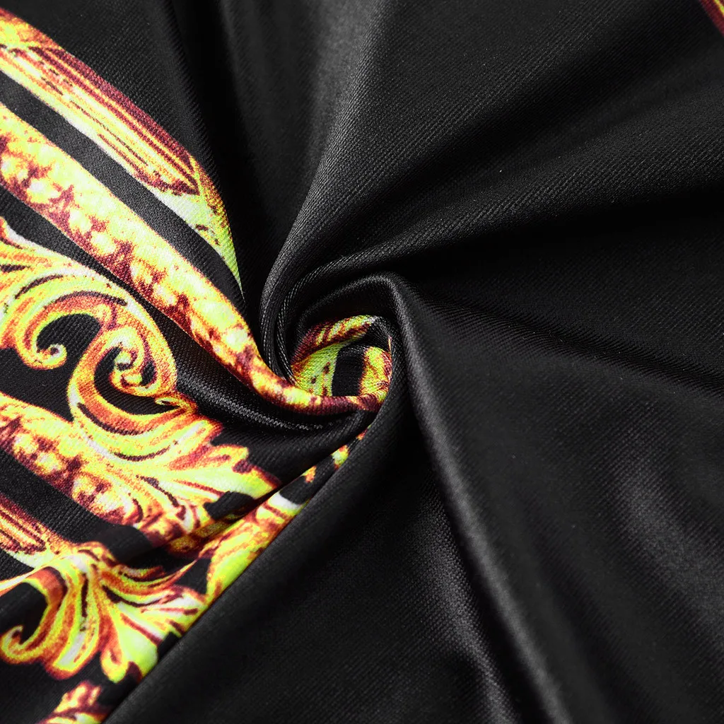 Женские платья с V образным вырезом мини платье длинным рукавом и принтом до