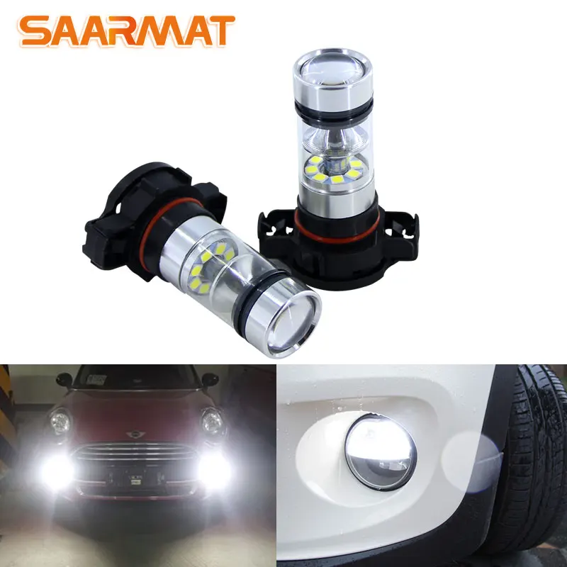 2X высокое Мощность PSX24W PS19W 5202 светодиодный лампы для MINI Cooper F55 F56 галогенная фара