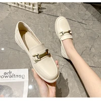 fashion retro leather shoes women mary janes pumps british style 2022 new womens shoes all match plus size 41 43 shoes woman