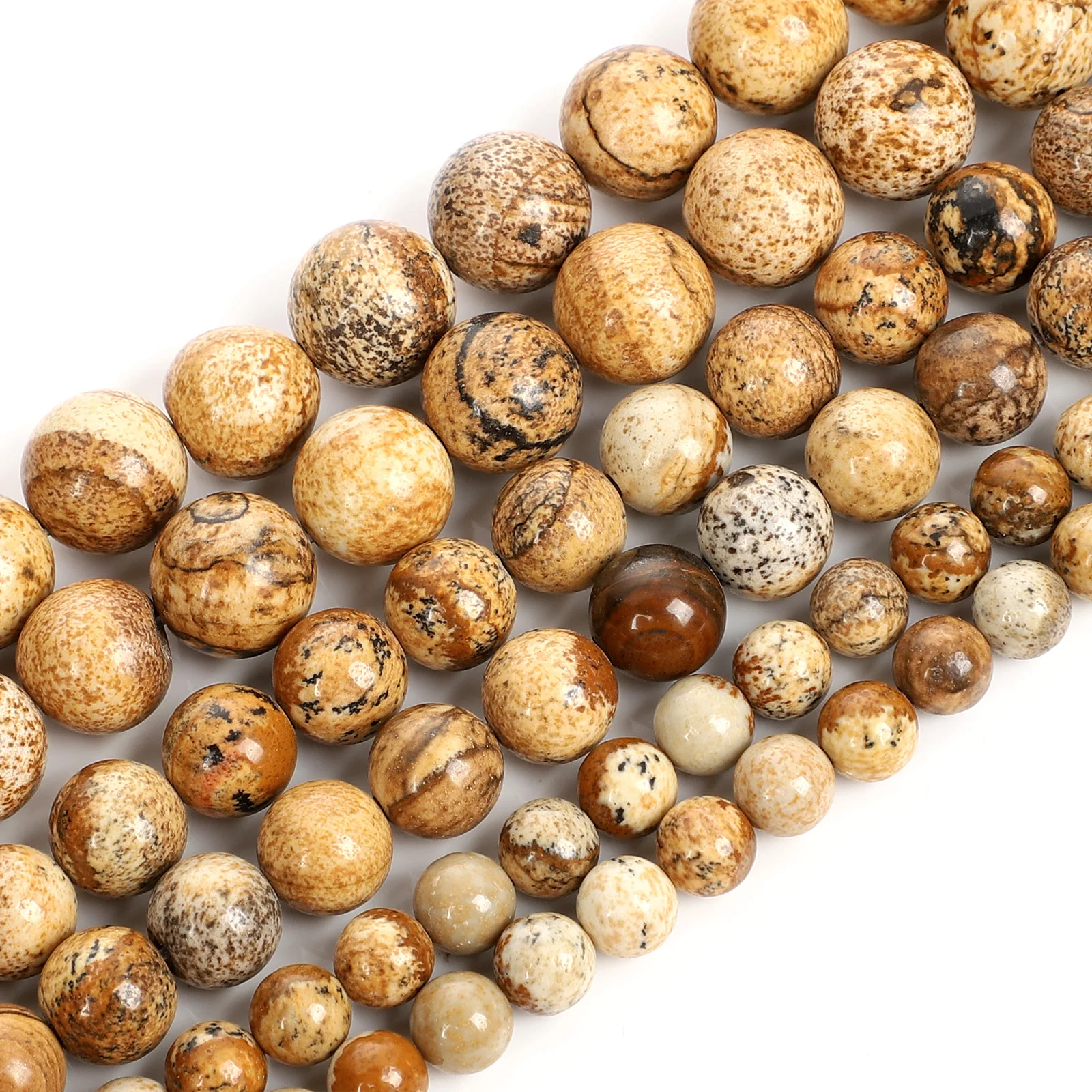 Бусины из натурального камня диаметром 15 дюймов 4/6/8/10/12 мм | Украшения и