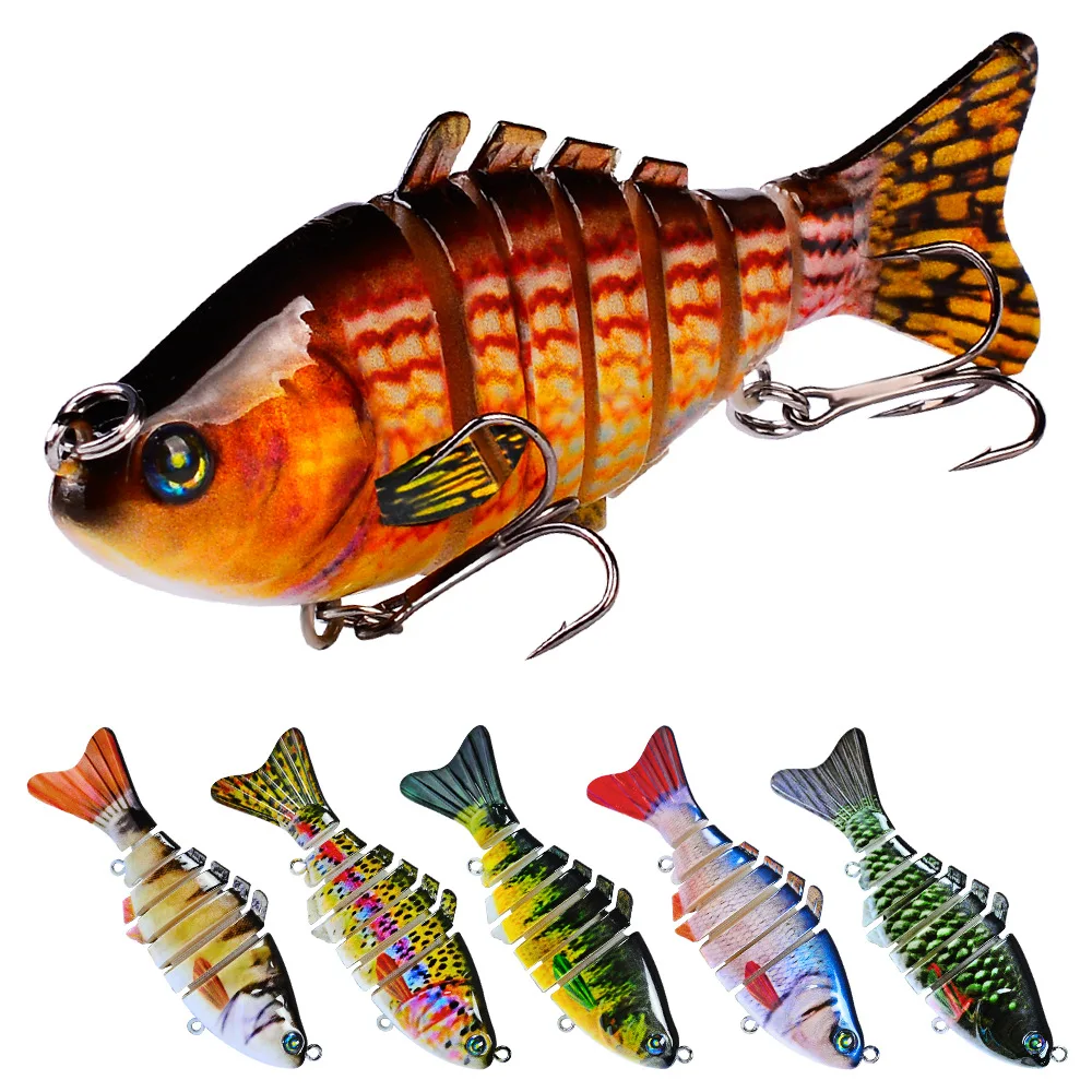 

10cm Lure Multi-section Bait 20g Plastic Fishing Lures Minnow Rock Little Fat Man Bait Sea Fishing Lake Fishing