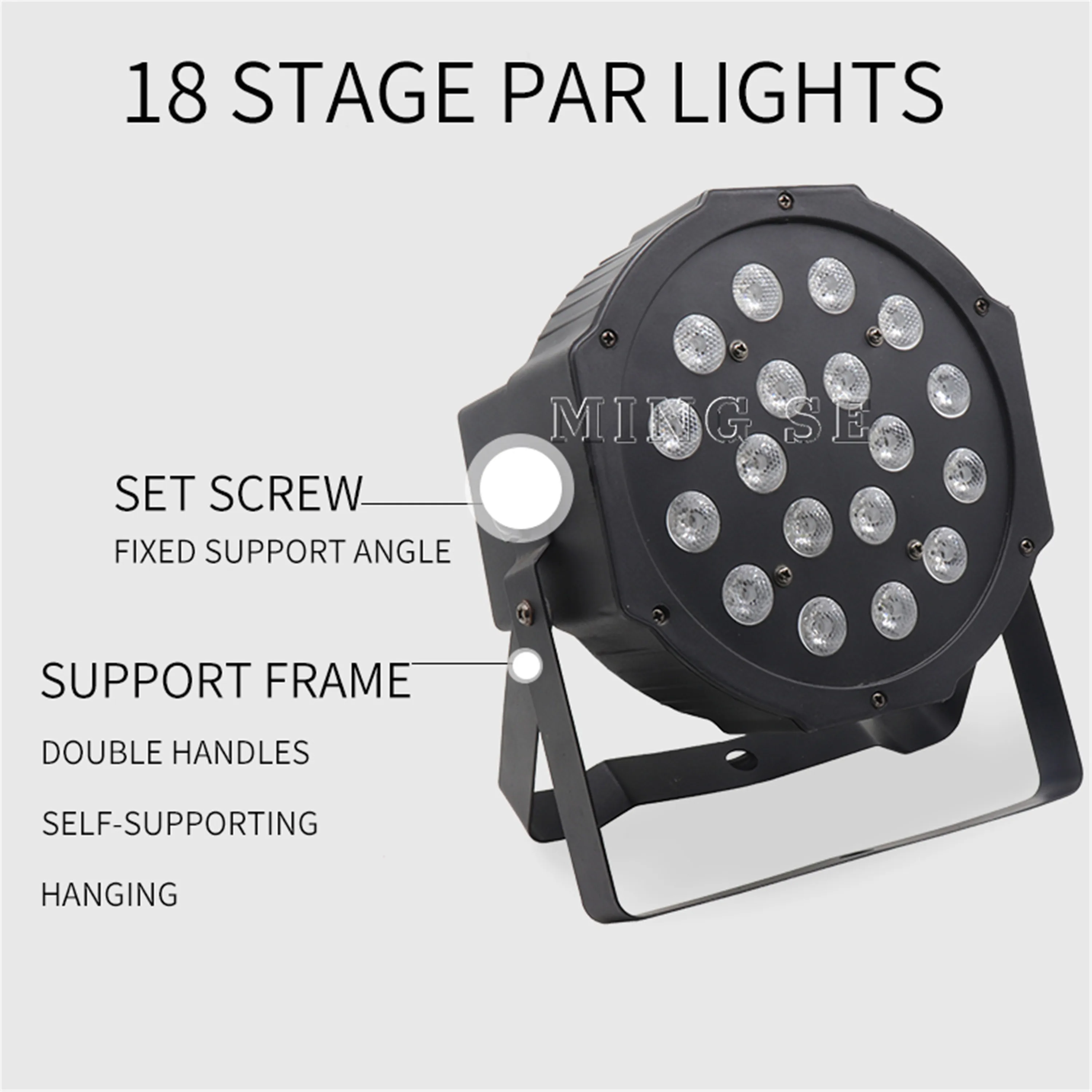Светодиодный светильник Par 18x3W 54W высокой мощности RGB Светильник с DMX512 Master Slave LED Flat