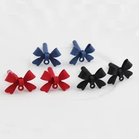 zinc alloy spray paint bow knot shape base earrings connector 10pcslot for fashion jewelry bulk items wholesale lots