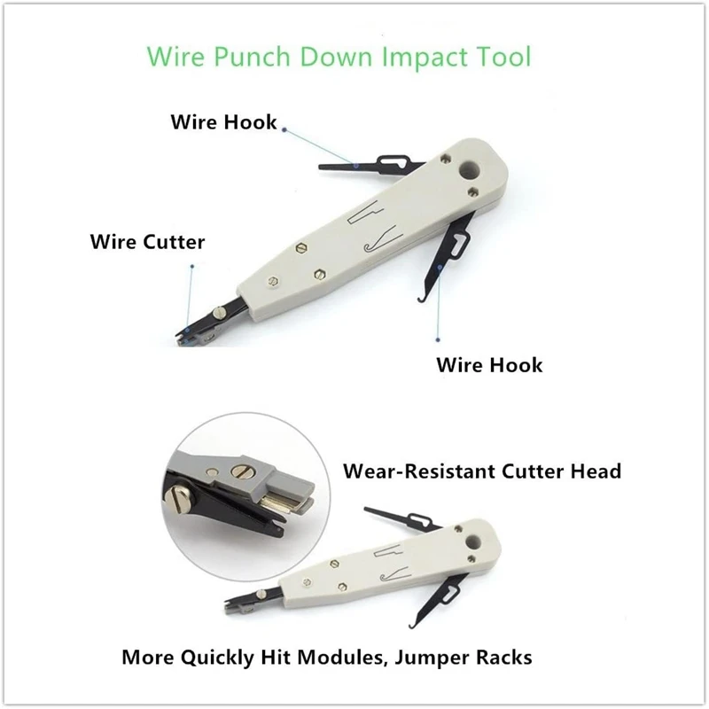 11 in 1 Network Cable Repair Maintenance Tool Kit Set Phone Cable Crimper 8P8C 6P4C Connectors RJ45 RJ11 Network Tester