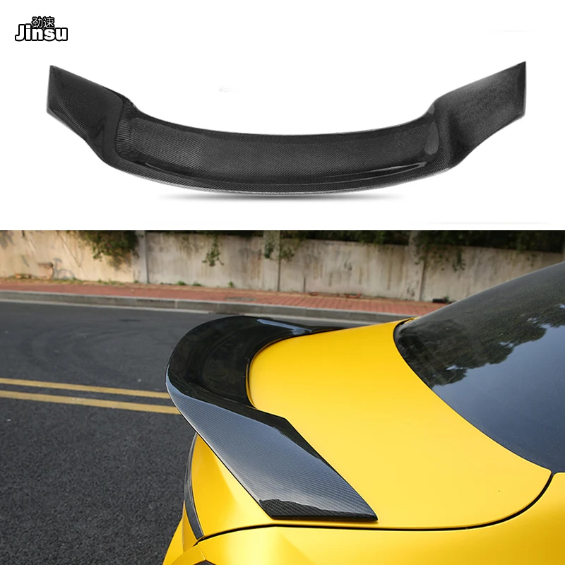 Стиль Renntech настоящий спойлер заднего багажника из углеродного волокна для benz c