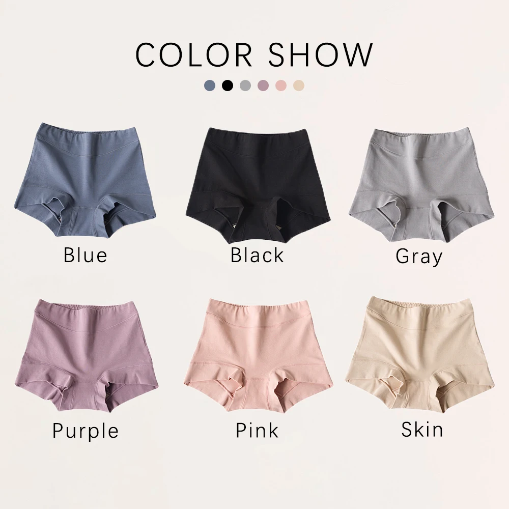 Женские Короткие хлопковые трусы с высокой талией XXXL размера плюс нижнее белье