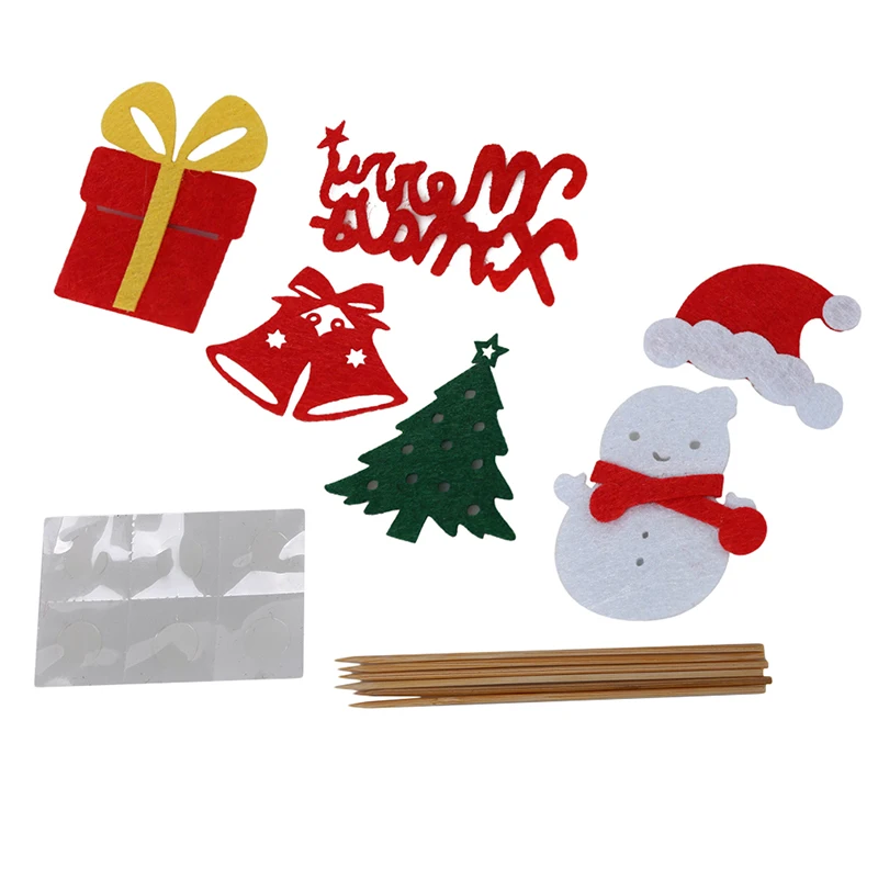 1 упаковка торт Топпер олень Рождественская елка торт-снеговик вставлены карты