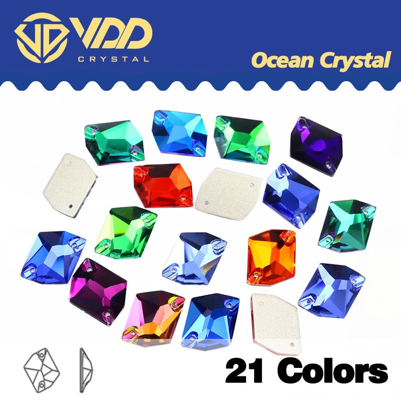VDD Cosmic плоская спина Пришивные Кристаллы K9 специальная форма красочные