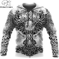 fashion tattoo mens hoodies sons of vikings 3d printed hoodie harajuku streetwear pullover unisex casual jacket tracksuit dw0144