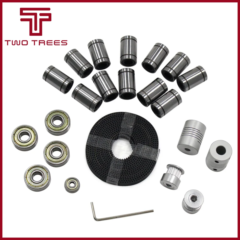 Запчасти для 3d принтера Reprap i3 комплект механизма GT2 шкив грм 608ZZ подшипник LM8UU 624ZZ