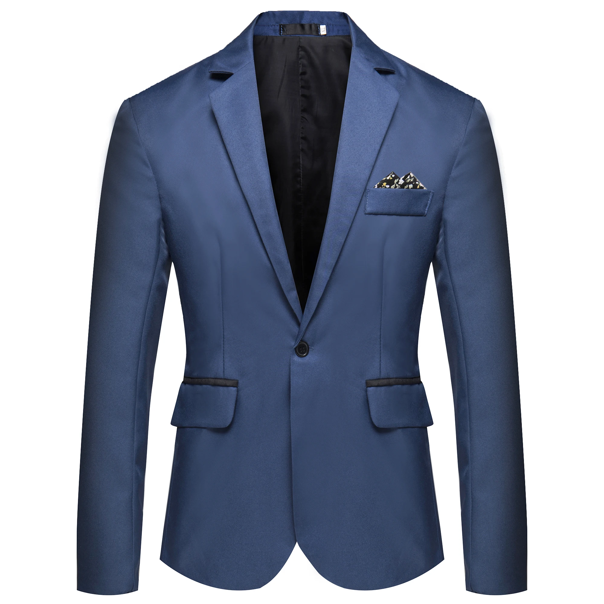

2020 New Style Fashion Hot Stylish Men's Casual Slim Fit One Button Formal Suit Pop Solid Blazer Coat Casual Sexy