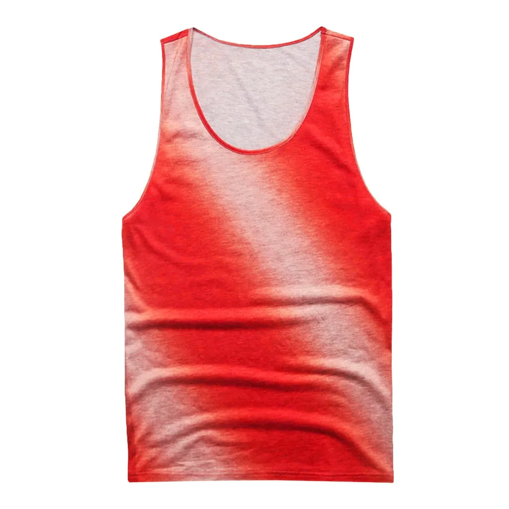 Мужская футболка с круглым вырезом и градиентом мужская повседневная хлопковая