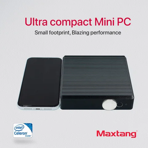 Maxtang Самый дешевый безвентиляторный мини-ПК Intel Celeron J1900 J1800, настольный компьютер Windows 10, игровой ПК DDR3 8 ГБ ОЗУ MSATA 128G SSD