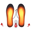 1 пара стельки с электрическим подогревом для мужчин и женщин, зимние стельки для обуви с подогревом, стираемые стельки для обуви с USB-зарядкой