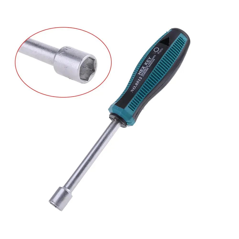 D20779-H11.0mm Металлический гнездовая отвертка ключ, дюймовый стандарт отвертка шестигранная гайка ключ шлицевая отвертка Ручной инструмент 3,0/3,5/4,0/4,5/5,0/5,5 м/6,0/7,0/8/9/10/11/12/13/ 14 мм - Цвет: D20779-H11.0mm