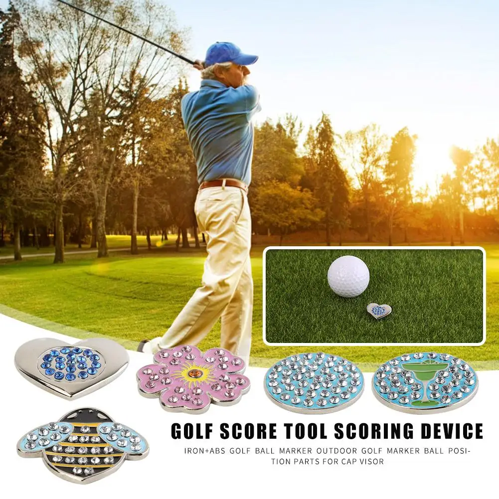 

_ Маркер для мячей для гольфа, профессиональный маркер для мячей для гольфа от производителя, железо + ABS Внешние детали для мячей