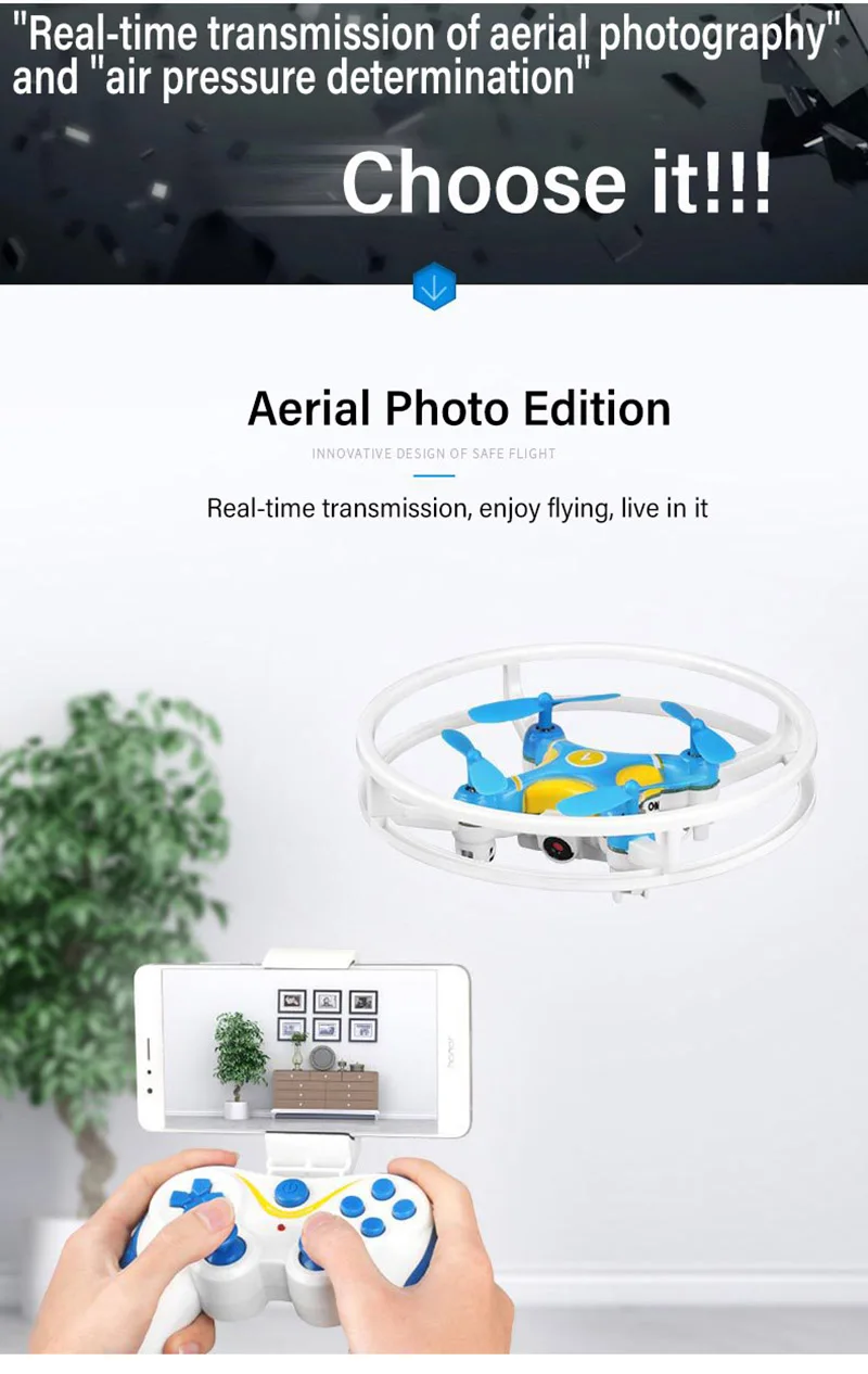 Новые Дешевые RC вертолеты 2,4 ГГц мини Дрон с камерой RC Квадрокоптер без камеры один ключ снять игрушки подарок для детей