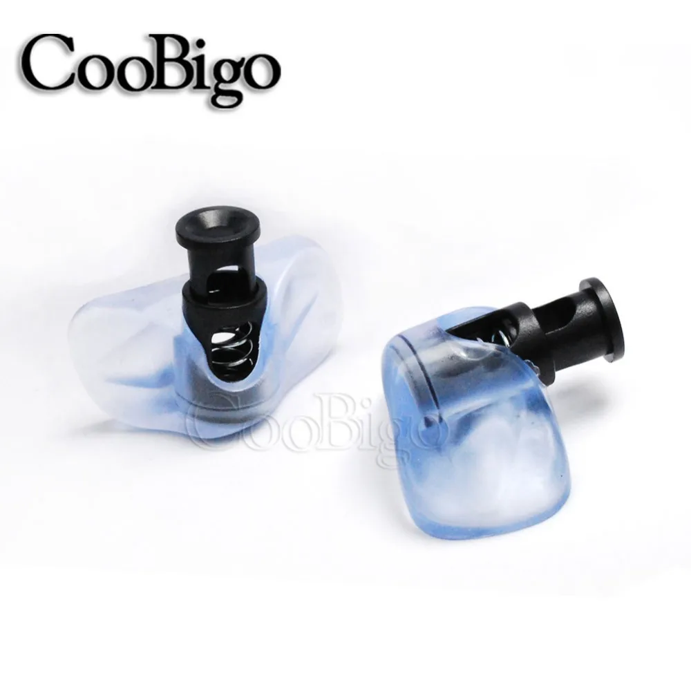 Стопор Шнурковый с прозрачным зажимом-бабочкой 10 пар | Дом и сад