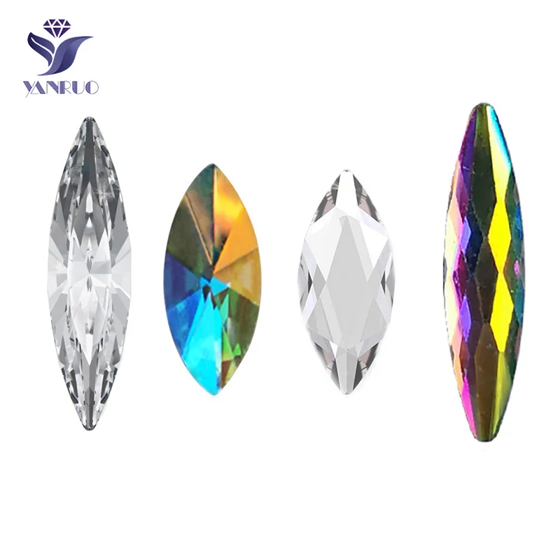 Различные Размеры 20 штук усеяны искусственными драгоценными камнями С плоской