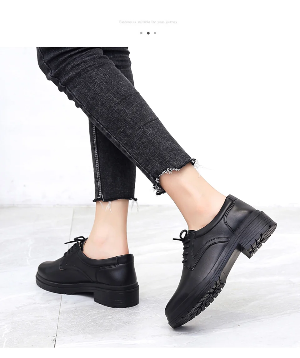 EOFK/модные черные кожаные туфли; женские мокасины; Chaussures; дизайнерские туфли на плоской подошве со шнуровкой; женские туфли-Дерби; Mujer