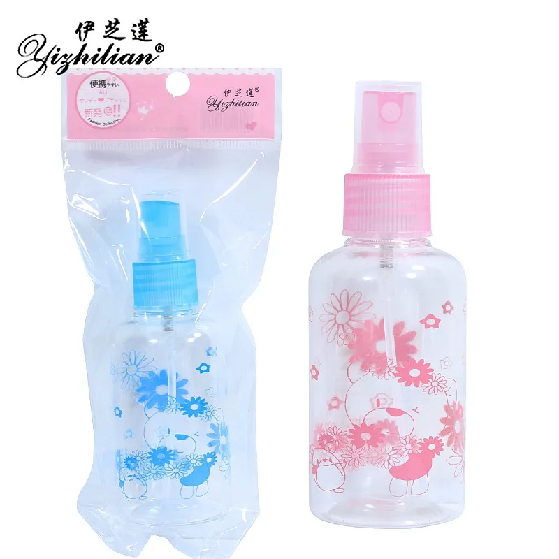 

75 мл Цвет мультфильм печатных бутылка с распылителем Бутылка маленький Лейка декоративная косметика рассеивающие пустые бутылки