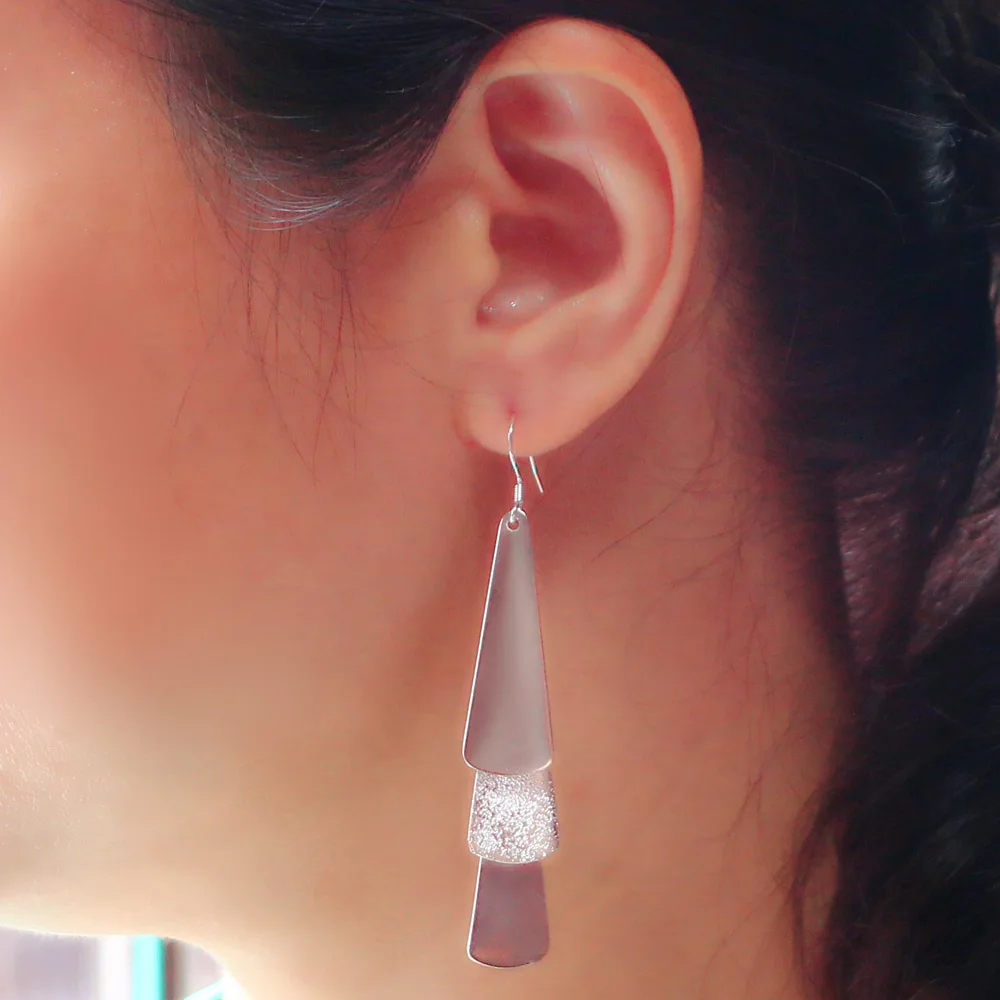 В богемном стиле женские Оригинальные 925 серебряные серьги-темперамент