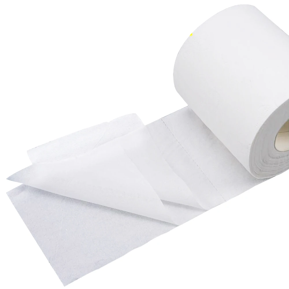 Белая Туалетная рулон туалетной бумаги ткани 4Ply бумажные полотенца