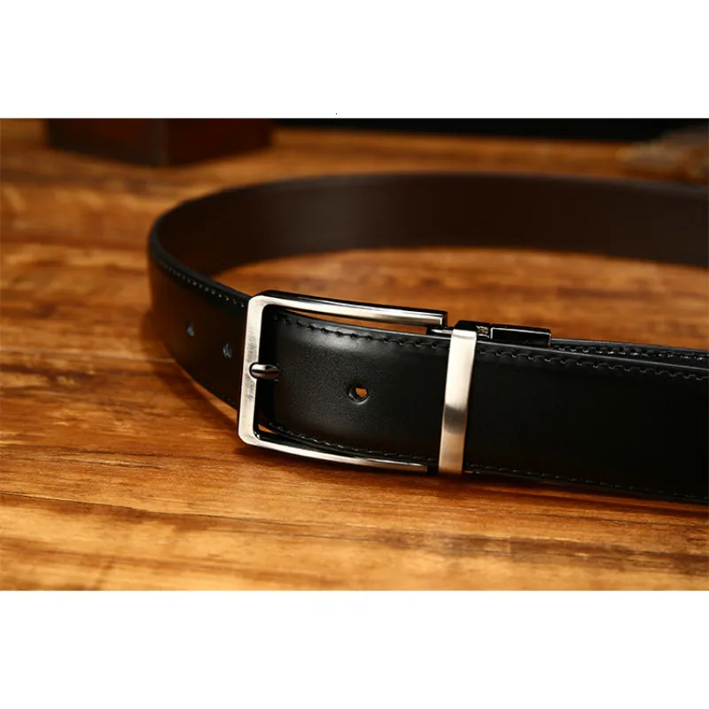 Peikong New Fashion Men's Genuine Leather Belts Designer Belt For Man Pin Buckle With Strap Business Dress Male | Аксессуары для