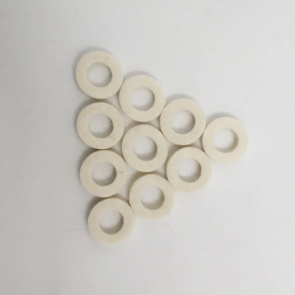 Маленькая шерстяная подкладка с кнопками белая (10 шт.) маленький тромбон номером